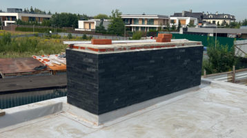 Отделка фасада дома Сланцем (4966)