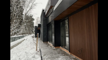 Отделка фасада дома Сланцем (4966)