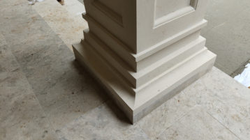 Фасад из белого известняка ИДЛ (4088)