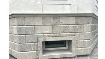 Фасад из известняка белого ИДА и доломита Геналдон (4076)