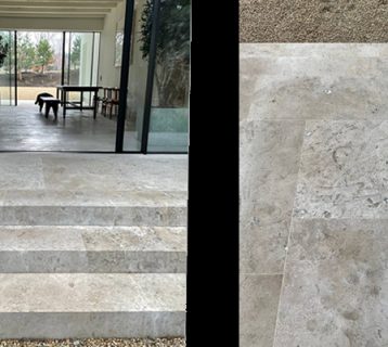 Цельные ступени из Доломита ДОК (2612)