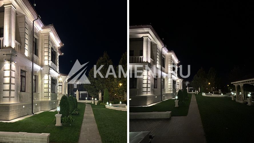 Красивый Фасад из Песчаника и Доломита (3030)