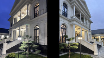 Фасад из известняка белого Классика (4699д)