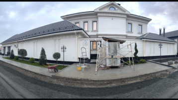 Фасад из известняка белого Классика (4699д)