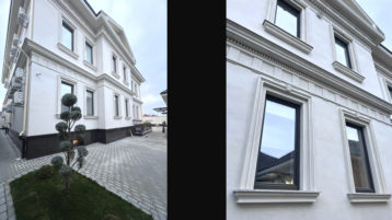 Фасад из известняка белого Классика (4699д)