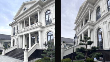 Фасад из известняка белого Классика (4699д)