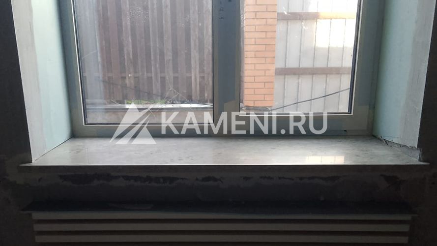 Отделка доломитом цоколя дома и площадок (4631)