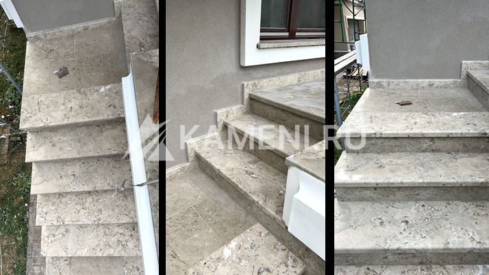 Лестницы наружние из Доломита Геналдон (3488)