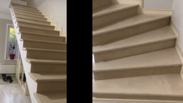 Ступени из белого доломита ДДЗ