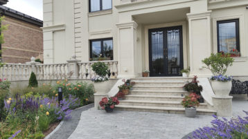 Доломит Геналдон на лестницах в загородном доме (3725)