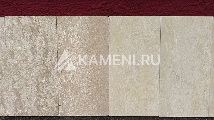 Травертин Киргизский бежевато-желтоватый (2й слой)
